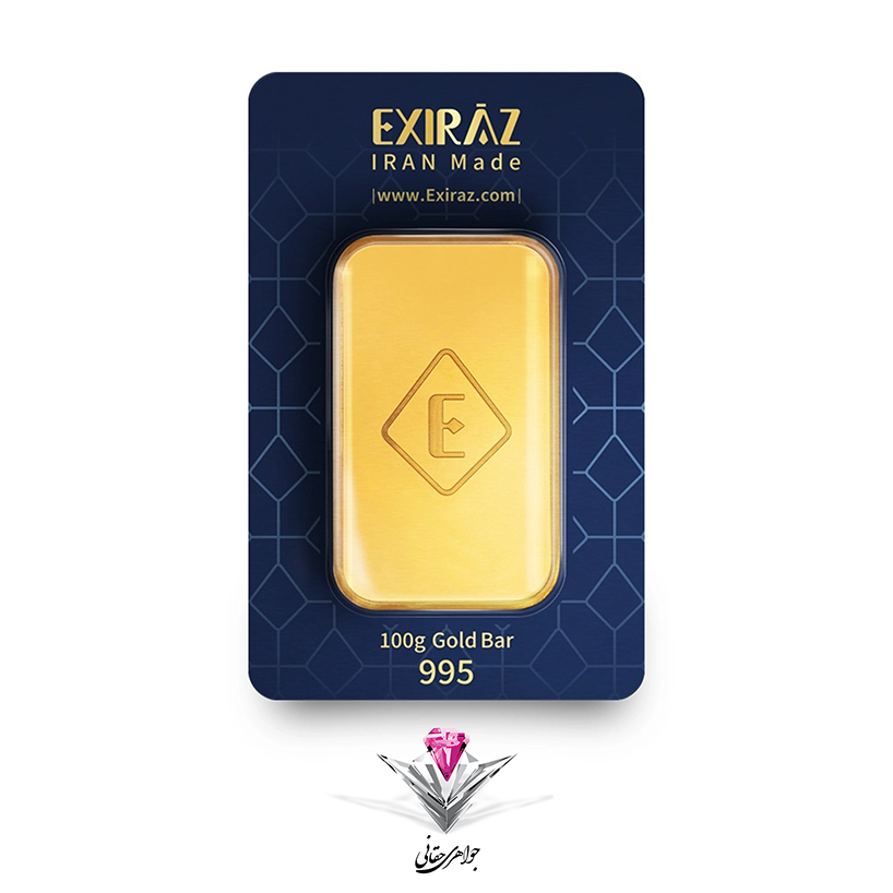 شمش طلا 24 عیار 100 گرمی اکسیراز