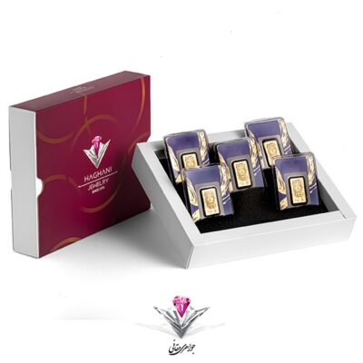 خرید و قیمت پک پنج عددی سازمانی و سرمایه گذاری و هدیه شمش پرنیا 2/5 گرمی طلای 24 عیار