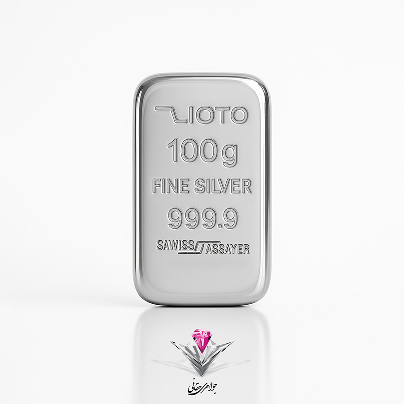شمش نقره زیوتو 100 گرمی (999.9)