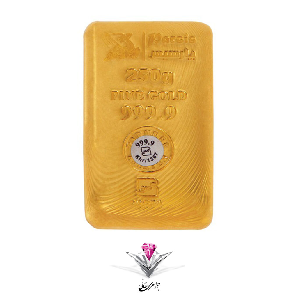 خرید شمش طلا 250 گرمی پارسیس