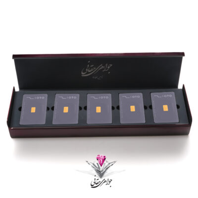 پک پنج عددی لوکس شمش زیوتو 2.5 گرمی طلای 24 عیار مناسب برای هدایای سازمانی و گیفت لوکس مدیریتی